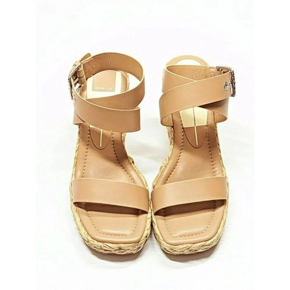 Dolce Vita Women's Aldona Cafe Leather Wedge Sandal Size 9 (MSRP $130) - Picture 5 of 9